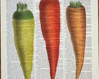 Mini Print of Carrots.