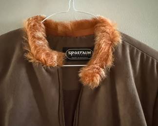 Faux Fur Trimmed Coat. Photo 1 of 2.