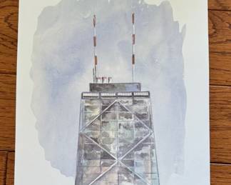 Print of John Hancock Watercolor.