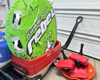 Tube, Sleds and Radio Flyer Wagon.