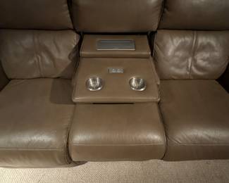 Three Seat Leather Power Reclining Sofa. Each Seat Reclines Independently Of The Other! Photo 3 of 6.