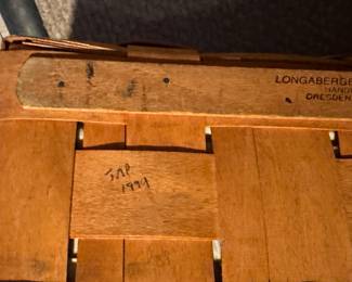 Longaberger Picnic Basket with Rise and Checked Liner. Photo 4 of 4.