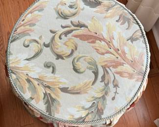 Skirted Particle Board Side Table. Photo 2 of 2.