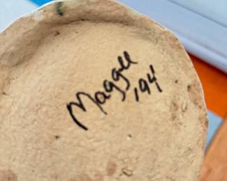 Terracotta Wall Mount Sculpt. Signed By Artist. Photo 2 of 2.