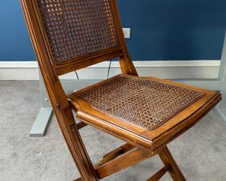 Ballard Designs Cane Seat Folding Chair.