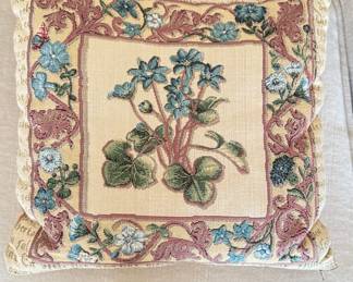 Embroidered Accent Pillow.