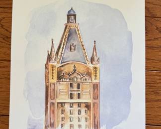 Print of the Original Furniture Mart Watercolor.