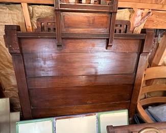 Barn Antique Walnut Bedframe
