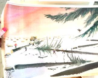 W. B. Park magazine proof - original watercolor 