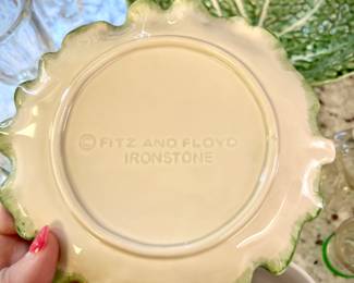 Fitz & Floyd cabbage plates