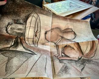 W. B. Park magazine proof - original pastels