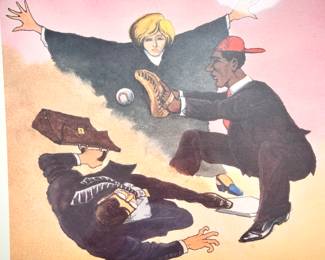 W. B. Park magazine proof - original ink & watercolor - Supremem Court decision