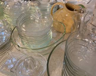 glass apple salad sets