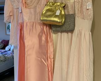 vintage prom dress, 70's