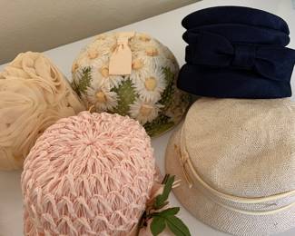 vintage hats, vintage Easter bonnets