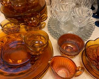 vintage snack tray sets