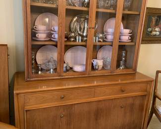 Mount Airy mid century modern Danish china cabinet