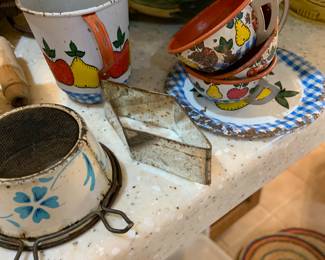 very old child's toy dishes