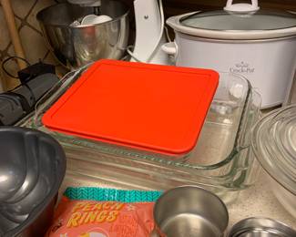 Kitchen Aid stand mixer, crock pot