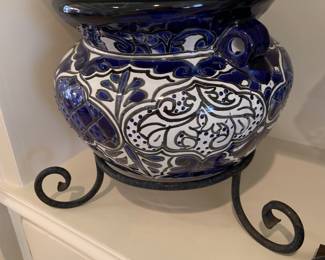 blue and white pottery