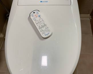 heated bidet toilet seat, oval, almost new