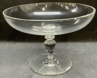 Vintage Baccarat Footed Crystal Bowl, France
