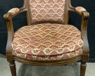 3 Antique French Louis XVI Upholstered Armchair
