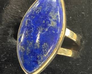 14K Gold Lapis Lazuli Ring, Jewelry
