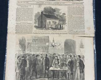 1865 Harpers Weekly Antq Illustr Political Magazine
