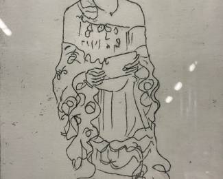 ATTR Gustav Klimt Woman Etching
