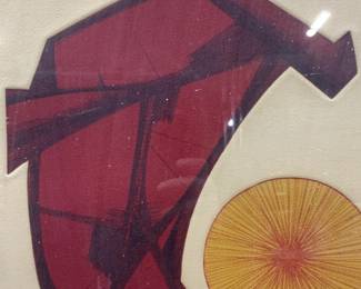 S.Martin Friedman Sgd Triton Block Impression 1974
