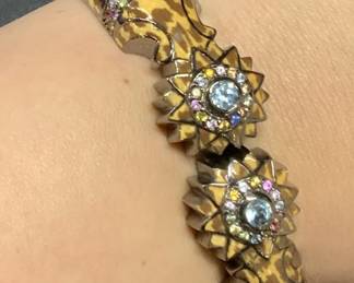 MCL Sterling Silver Enameled Gemstone Bracelet
