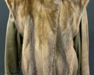 Castelbajac J Mendel Leather & Mink Jacket France
