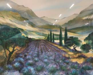 Signed Lavender Fields Serigraph
