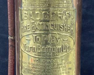 Antique Copper & Brass Fire Extinguisher Lamp 3ft
