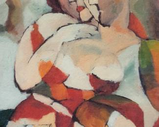 Schuler Sgd Figural Silk Screen
