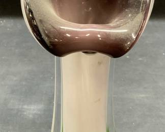 Vintage Art Glass Jack In The Pulpit Vase
