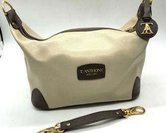 T. Anthony Leather Handbag/ Toiletry Case
