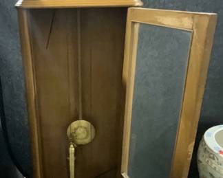 Antique Carved Wood Grandfather Clock
