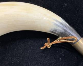 Hand Made Animal Powder Horn
