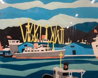 Yuzaburo Kawanishi Signed Lmt Edition Silkscreen
