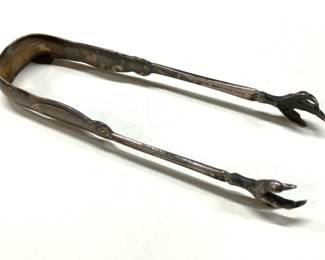 Ball Black & Co Antique Sterling Silver Claw Tongs
