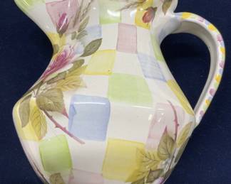 Mackenzie-Childs Porcelain Pitcher/ Creamer c2001
