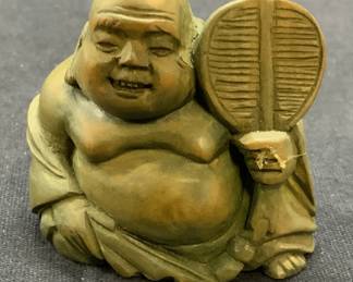 Vintage Hand Carved Buddha Netsuke
