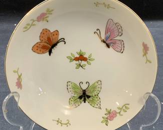 Vintage The Carlyle Hotel Porcelain Butterfly Bowl
