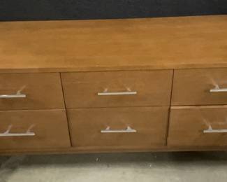 Mid Century Modern Style Six Drawer Dresser
