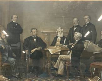Emancipation Proclamation Reading Engraving
