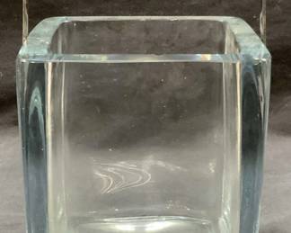Cartier Signed Colored Glass Art Deco Ice Bucket
