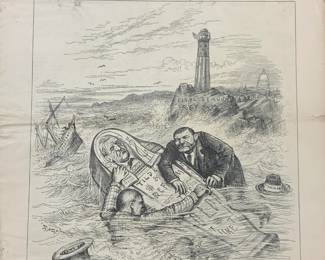 1884 Harpers Weekly Antq Illustr Political Magazine
