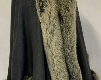 Fox Fur Cashmere Evening Cape
